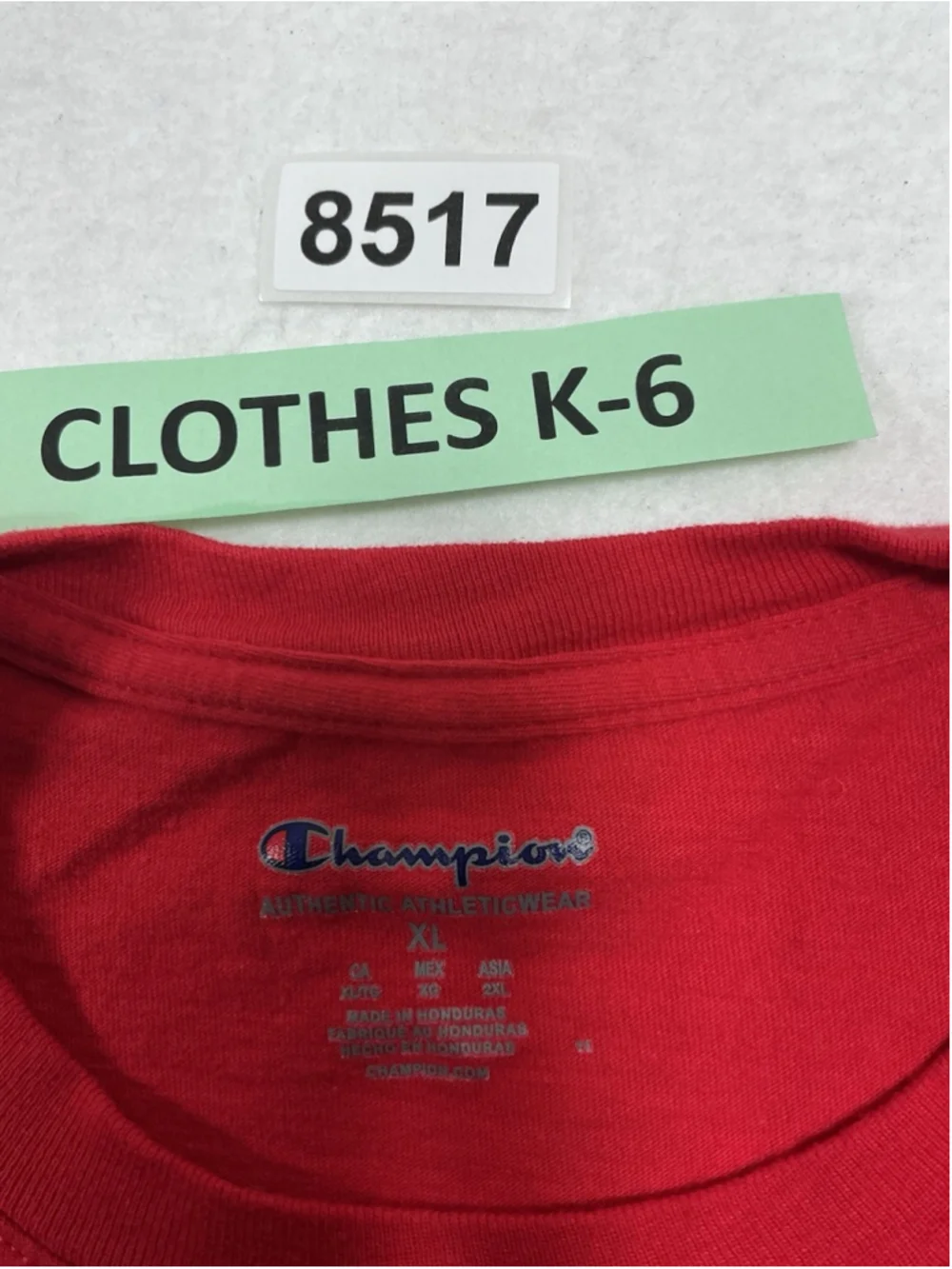 Mens Excellent Condition Champion Athletic Gear Pullover T Shirt XL Red - Picture 3 of 5